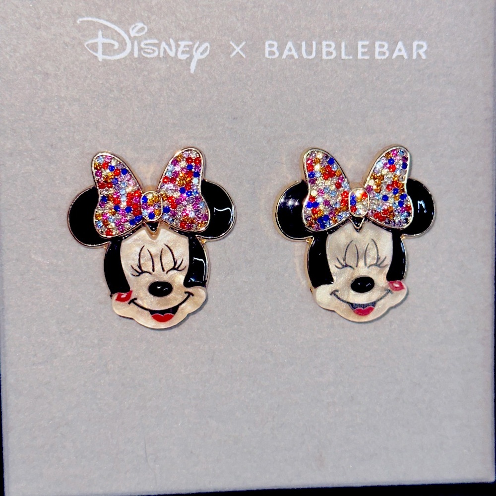 Disney x Baublebar Minnie Mouse Earrings!